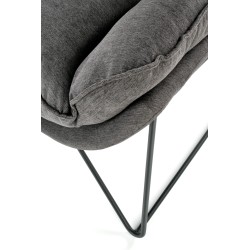 'VOLKER Relaxation Armchair in Light Grey / Black' 'VOLKER Relaxation Armchair in Light Grey / Black'