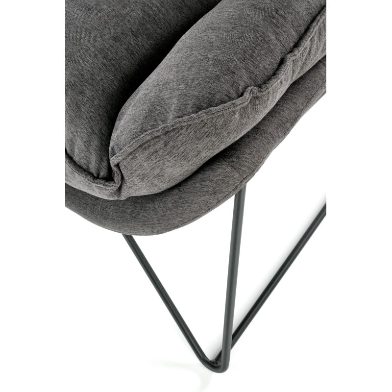 'VOLKER Relaxation Armchair in Light Grey / Black' 'VOLKER Relaxation Armchair in Light Grey / Black'