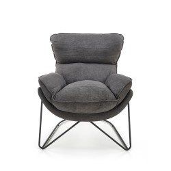 'VOLKER Relaxation Armchair in Light Grey / Black' 'VOLKER Relaxation Armchair in Light Grey / Black'
