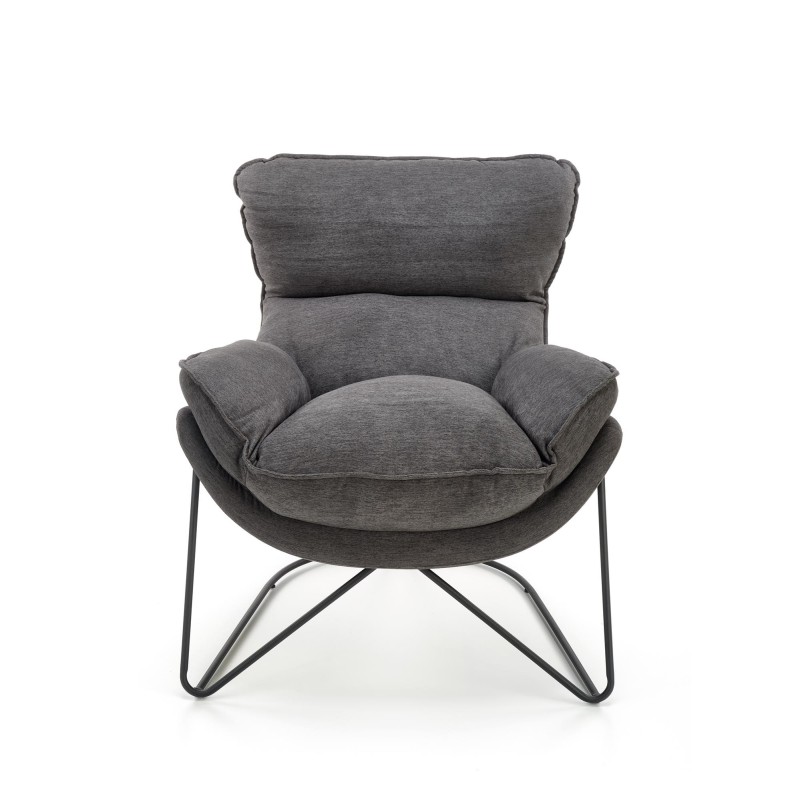 'VOLKER Relaxation Armchair in Light Grey / Black' 'VOLKER Relaxation Armchair in Light Grey / Black'