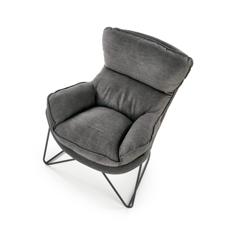 'VOLKER Relaxation Armchair in Light Grey / Black' 'VOLKER Relaxation Armchair in Light Grey / Black'
