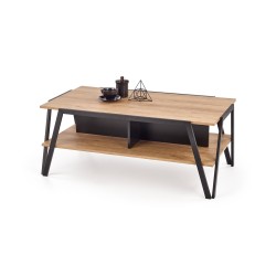 'VOLTA Black Coffee Table / Golden Oak'
