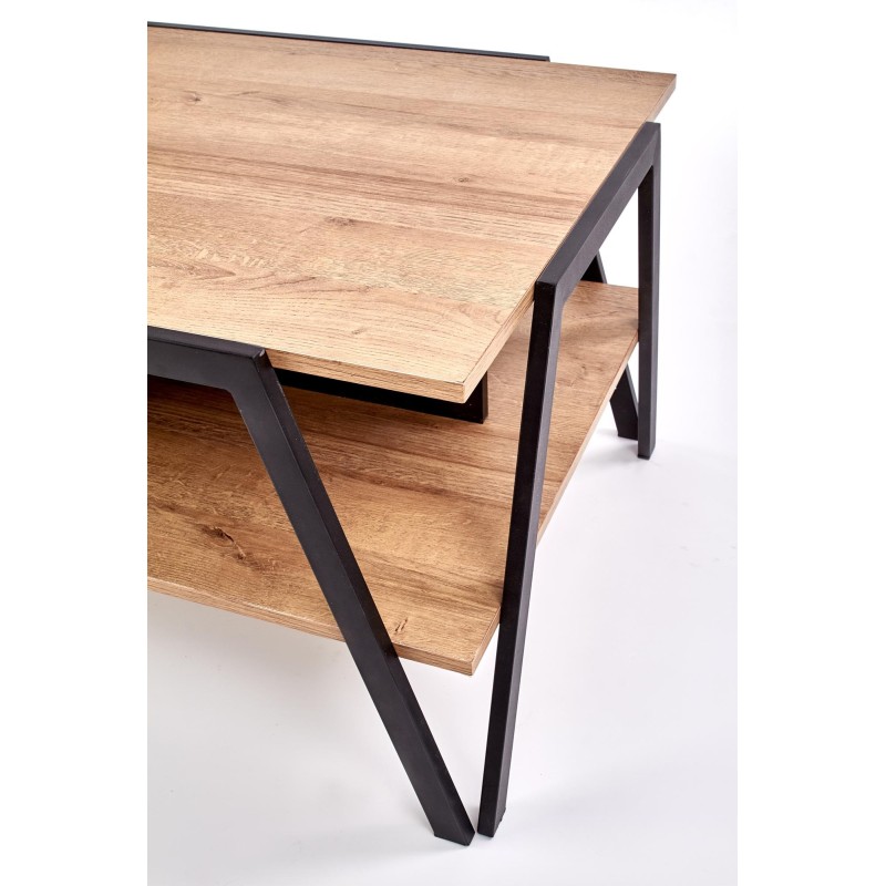 'VOLTA Black Coffee Table / Golden Oak' 'VOLTA Black Coffee Table / Golden Oak'