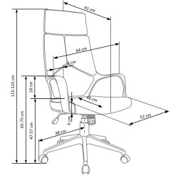 'VOYAGER Office Chair Black / Blue' 'VOYAGER Office Chair Black / Blue'