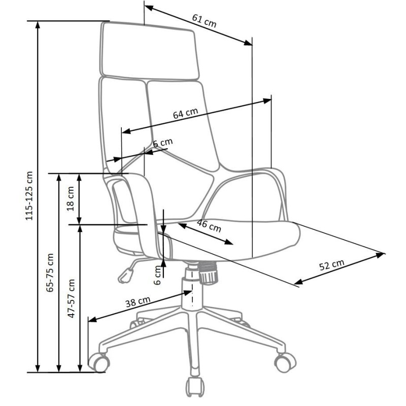 'VOYAGER Office Chair Black / Blue' 'VOYAGER Office Chair Black / Blue'
