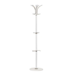 'W13 White Coat Rack'