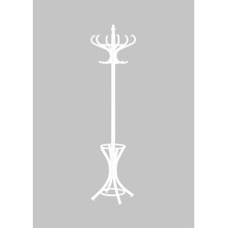 'W30 White Coat Rack'