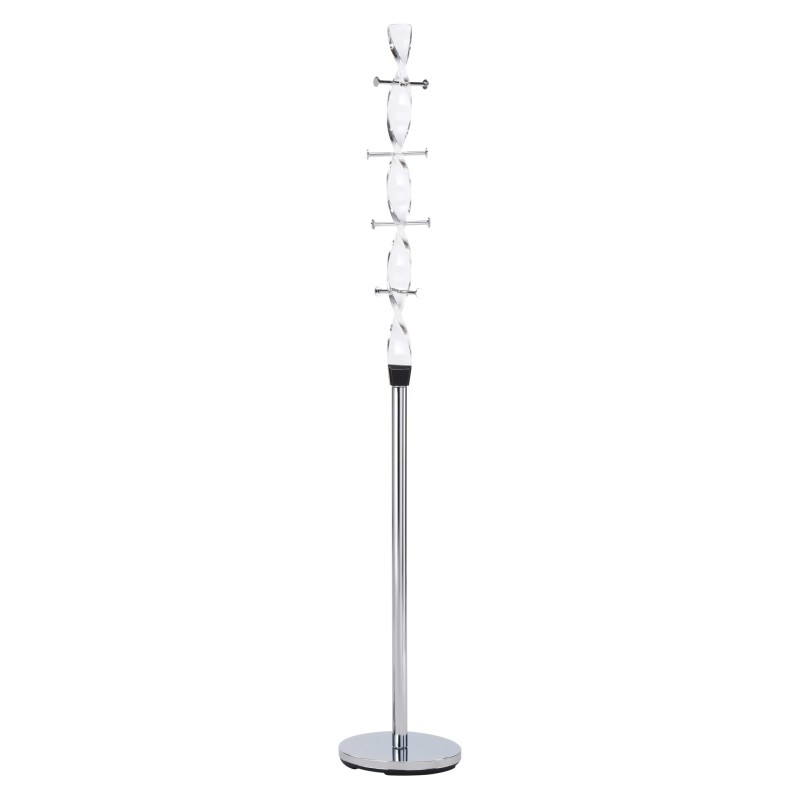 'W34 Clear/Chrome Coat Rack' 'W34 Clear/Chrome Coat Rack'