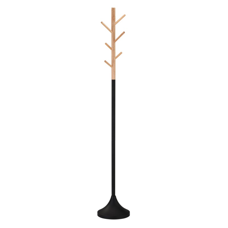 'W58 Black Coat Rack / Natural Oak'
