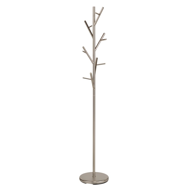 'W60 Satin Silver Coat Rack'