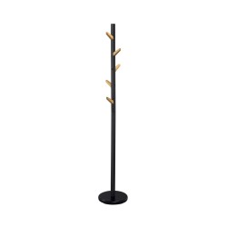 'W66 Black/Natural Coat Rack'