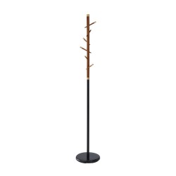 'W67 Black / Walnut Coat Rack'