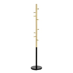 'W68 Black / Gold Coat Rack'