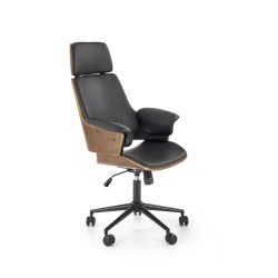 WEBER fotel gabinetowy orzechowy / czarny (1p 1szt) WEBER fotel gabinetowy orzechowy / czarny (1p 1szt)