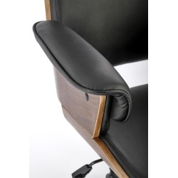 WEBER fotel gabinetowy orzechowy / czarny (1p 1szt) WEBER fotel gabinetowy orzechowy / czarny (1p 1szt)