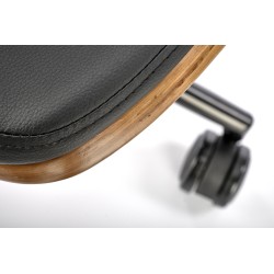 WEBER fotel gabinetowy orzechowy / czarny (1p 1szt) WEBER fotel gabinetowy orzechowy / czarny (1p 1szt)