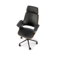 WEBER fotel gabinetowy orzechowy / czarny (1p 1szt) WEBER fotel gabinetowy orzechowy / czarny (1p 1szt)
