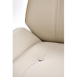'WEBSTER Walnut/Beige Office Chair' 'WEBSTER Walnut/Beige Office Chair'