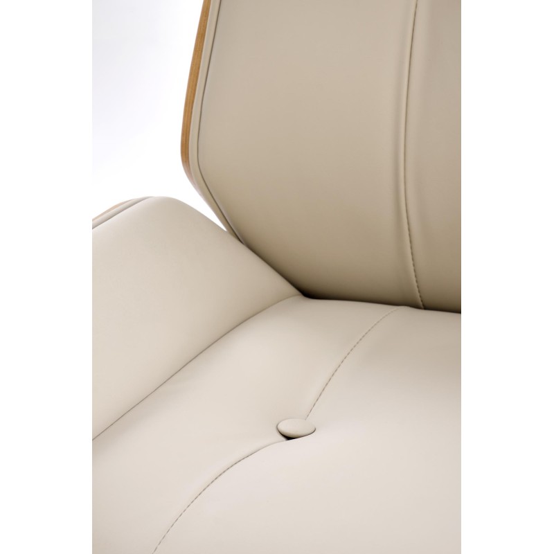 'WEBSTER Walnut/Beige Office Chair' 'WEBSTER Walnut/Beige Office Chair'
