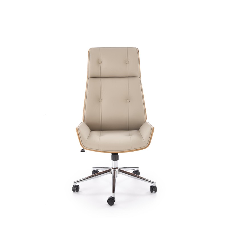 'WEBSTER Walnut/Beige Office Chair' 'WEBSTER Walnut/Beige Office Chair'