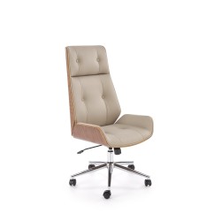 'WEBSTER Walnut/Beige Office Chair' 'WEBSTER Walnut/Beige Office Chair'