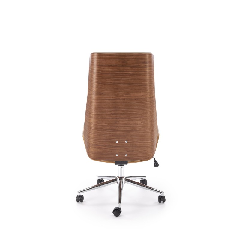 'WEBSTER Walnut/Beige Office Chair' 'WEBSTER Walnut/Beige Office Chair'