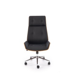 WEBSTER fotel gabinetowy orzechowy/czarny WEBSTER fotel gabinetowy orzechowy/czarny