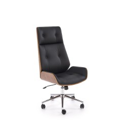 WEBSTER fotel gabinetowy orzechowy/czarny WEBSTER fotel gabinetowy orzechowy/czarny