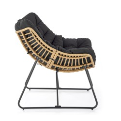 'WHISPER Relaxation Chair, Black / Natural' 'WHISPER Relaxation Chair, Black / Natural'