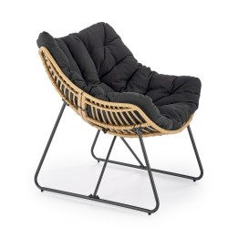 'WHISPER Relaxation Chair, Black / Natural' 'WHISPER Relaxation Chair, Black / Natural'
