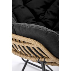 'WHISPER Relaxation Chair, Black / Natural' 'WHISPER Relaxation Chair, Black / Natural'