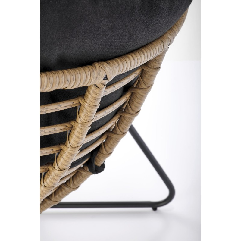 'WHISPER Relaxation Chair, Black / Natural' 'WHISPER Relaxation Chair, Black / Natural'