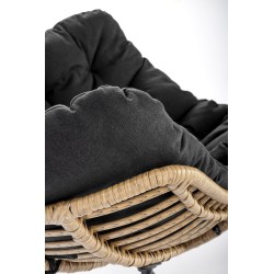 'WHISPER Relaxation Chair, Black / Natural' 'WHISPER Relaxation Chair, Black / Natural'