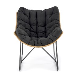 'WHISPER Relaxation Chair, Black / Natural' 'WHISPER Relaxation Chair, Black / Natural'