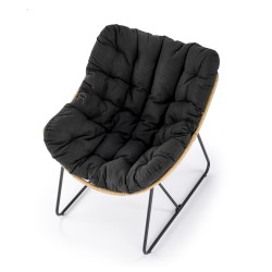 'WHISPER Relaxation Chair, Black / Natural' 'WHISPER Relaxation Chair, Black / Natural'