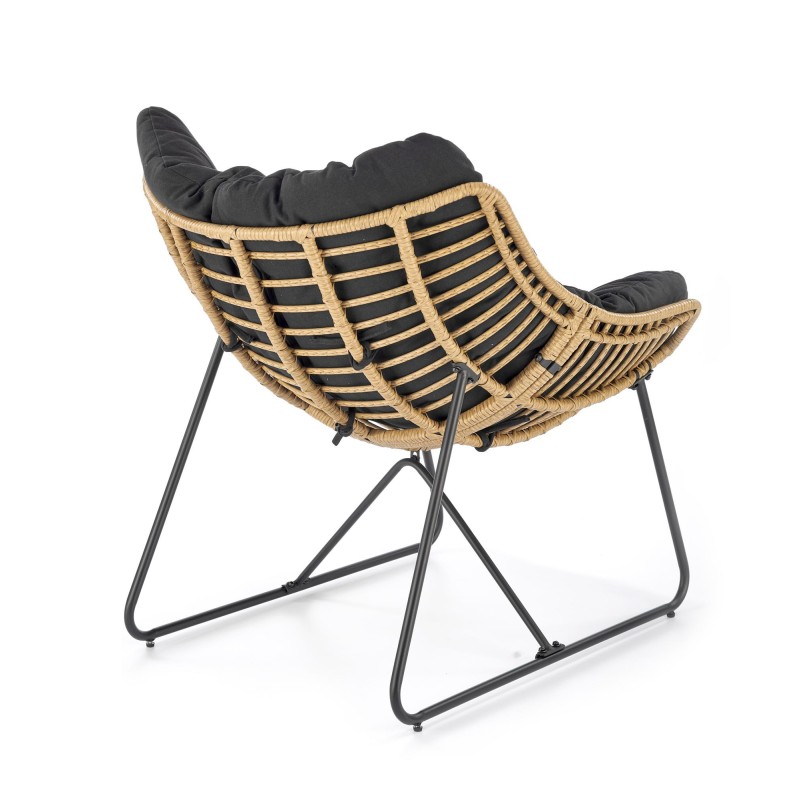 'WHISPER Relaxation Chair, Black / Natural' 'WHISPER Relaxation Chair, Black / Natural'