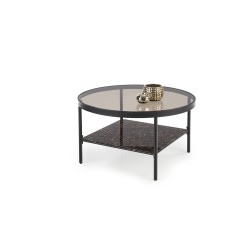 'WIZARD Smoky Brown Coffee Table / Black Marble'