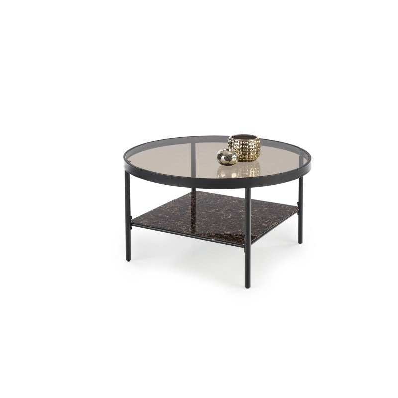 'WIZARD Smoky Brown Coffee Table / Black Marble'