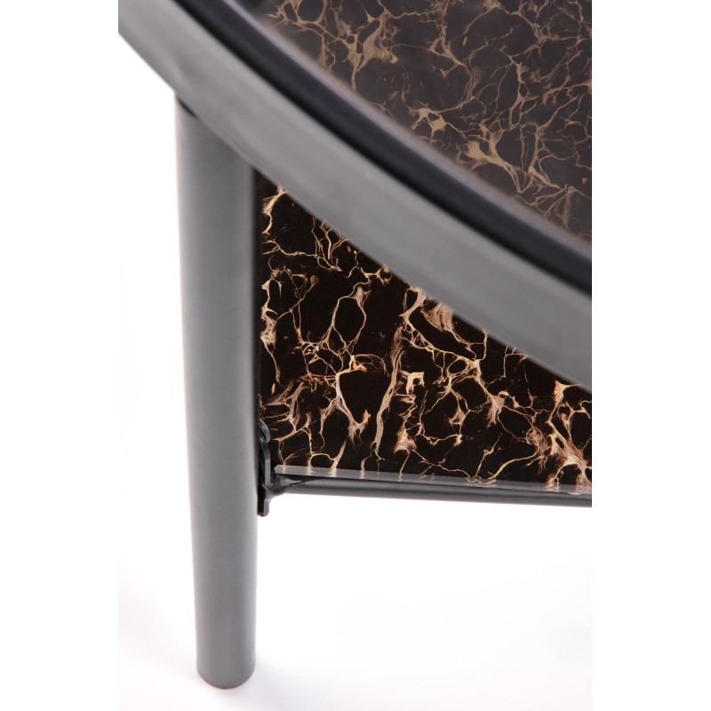 'WIZARD Smoky Brown Coffee Table / Black Marble' 'WIZARD Smoky Brown Coffee Table / Black Marble'