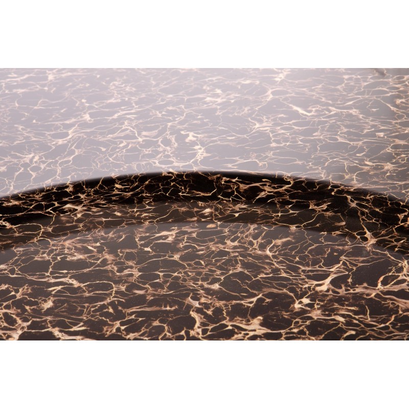 'WIZARD Smoky Brown Coffee Table / Black Marble' 'WIZARD Smoky Brown Coffee Table / Black Marble'