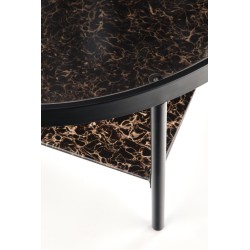 'WIZARD Smoky Brown Coffee Table / Black Marble' 'WIZARD Smoky Brown Coffee Table / Black Marble'