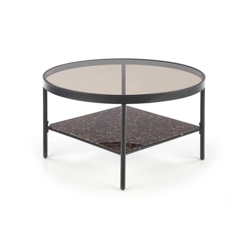 'WIZARD Smoky Brown Coffee Table / Black Marble' 'WIZARD Smoky Brown Coffee Table / Black Marble'