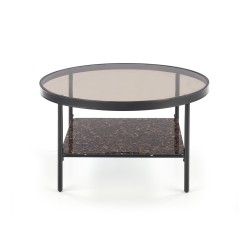 'WIZARD Smoky Brown Coffee Table / Black Marble' 'WIZARD Smoky Brown Coffee Table / Black Marble'