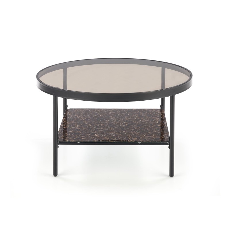 'WIZARD Smoky Brown Coffee Table / Black Marble' 'WIZARD Smoky Brown Coffee Table / Black Marble'