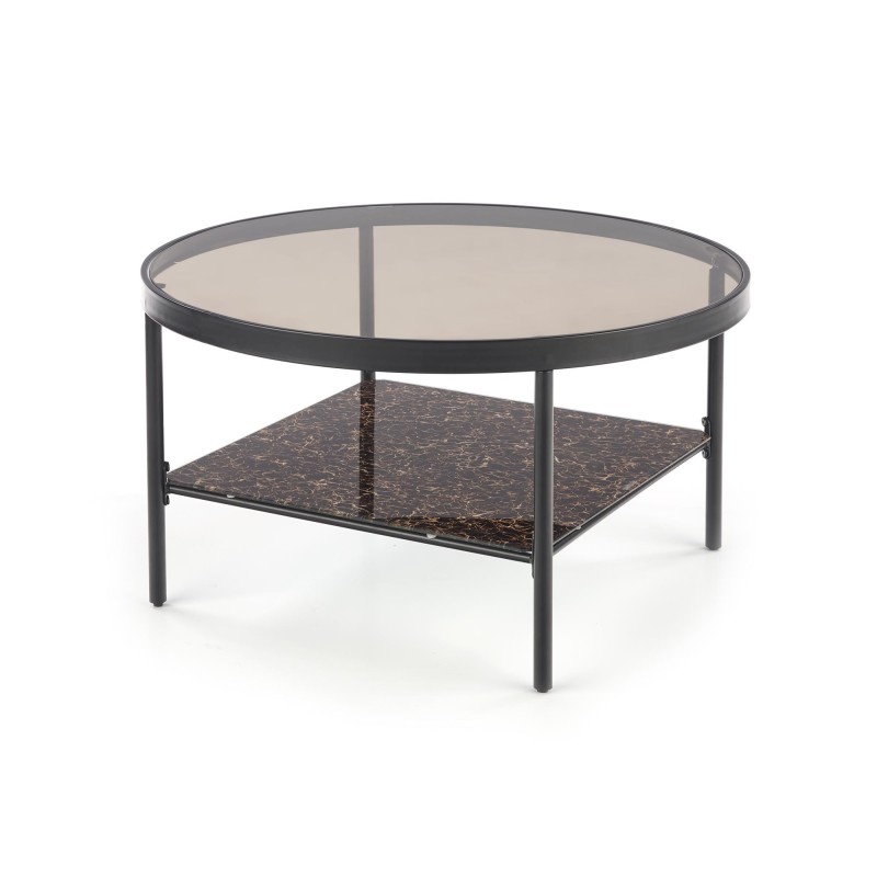 'WIZARD Smoky Brown Coffee Table / Black Marble' 'WIZARD Smoky Brown Coffee Table / Black Marble'