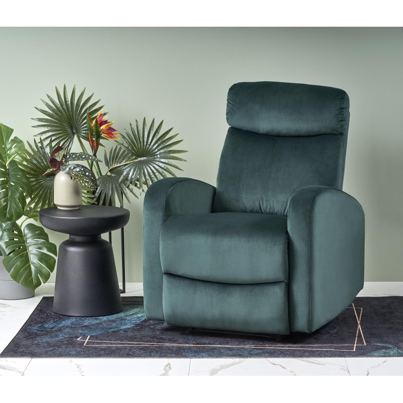 'WONDER Convertible Armchair with Rocking Function, Dark Green' 'WONDER Convertible Armchair with Rocking Function, Dark Green'
