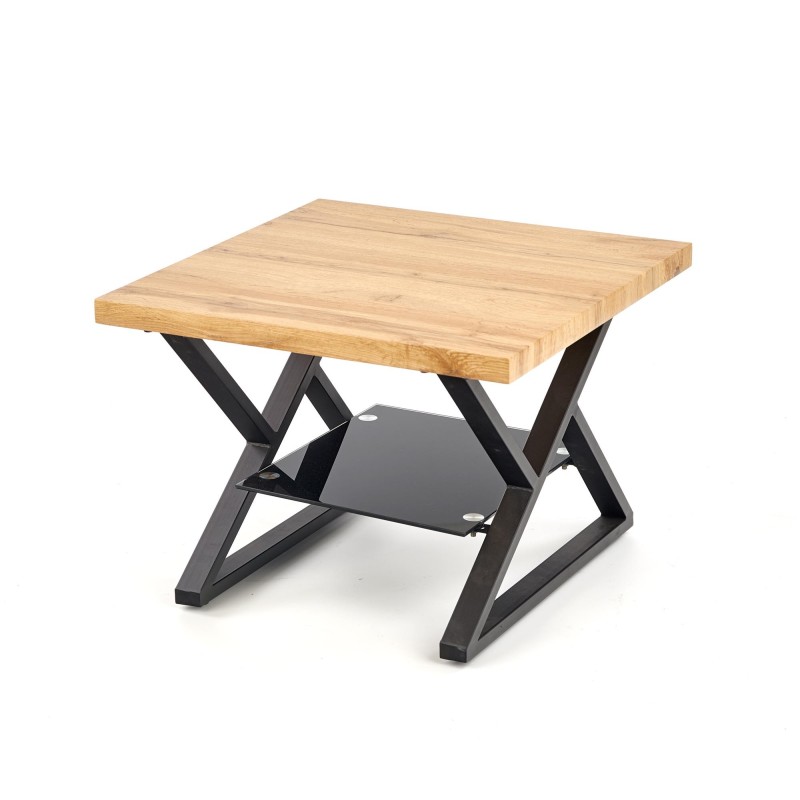 'XENA SQUARE Black / Natural Coffee Table' 'XENA SQUARE Black / Natural Coffee Table'