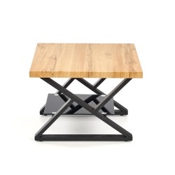 'XENA SQUARE Black / Natural Coffee Table' 'XENA SQUARE Black / Natural Coffee Table'