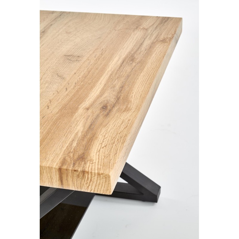'XENA SQUARE Black / Natural Coffee Table' 'XENA SQUARE Black / Natural Coffee Table'