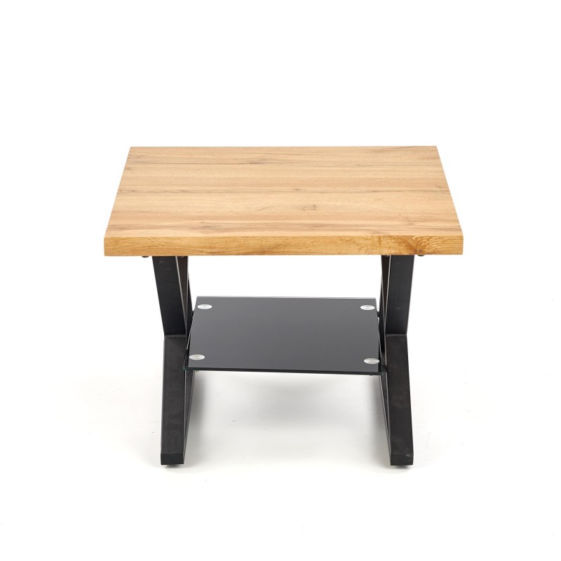 'XENA SQUARE Black / Natural Coffee Table' 'XENA SQUARE Black / Natural Coffee Table'